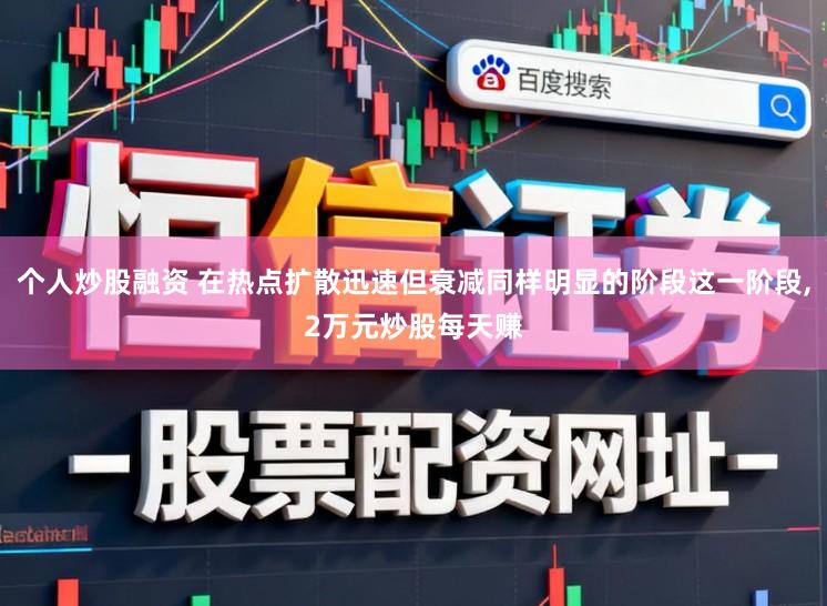 个人炒股融资 在热点扩散迅速但衰减同样明显的阶段这一阶段,2万元炒股每天赚