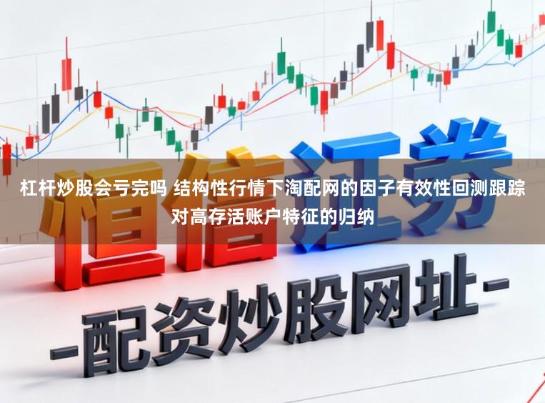 杠杆炒股会亏完吗 结构性行情下淘配网的因子有效性回测跟踪对高存活账户特征的归纳